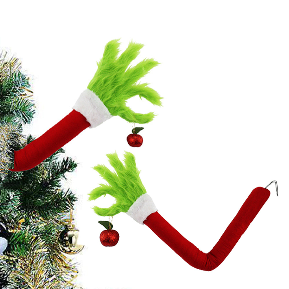 Christmas Inspired Green Hand for Tree Decorations Topper Garland Ornaments