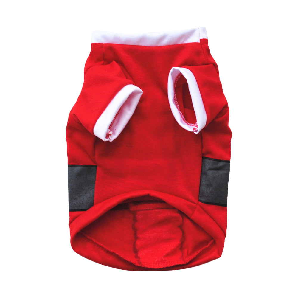 3Pcs Dog Cat Christmas T-Shirt Clothes Vest Puppy Pet Apparel Costume Coat Jacket-Red Belt and Green Belt and Candy Cane