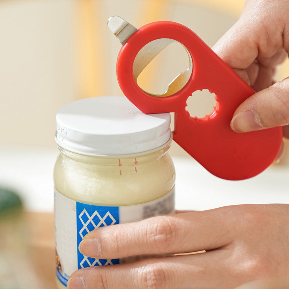 2 Pcs 5-in-1 Bottle Jar Can Opener with Easy Attached Storage