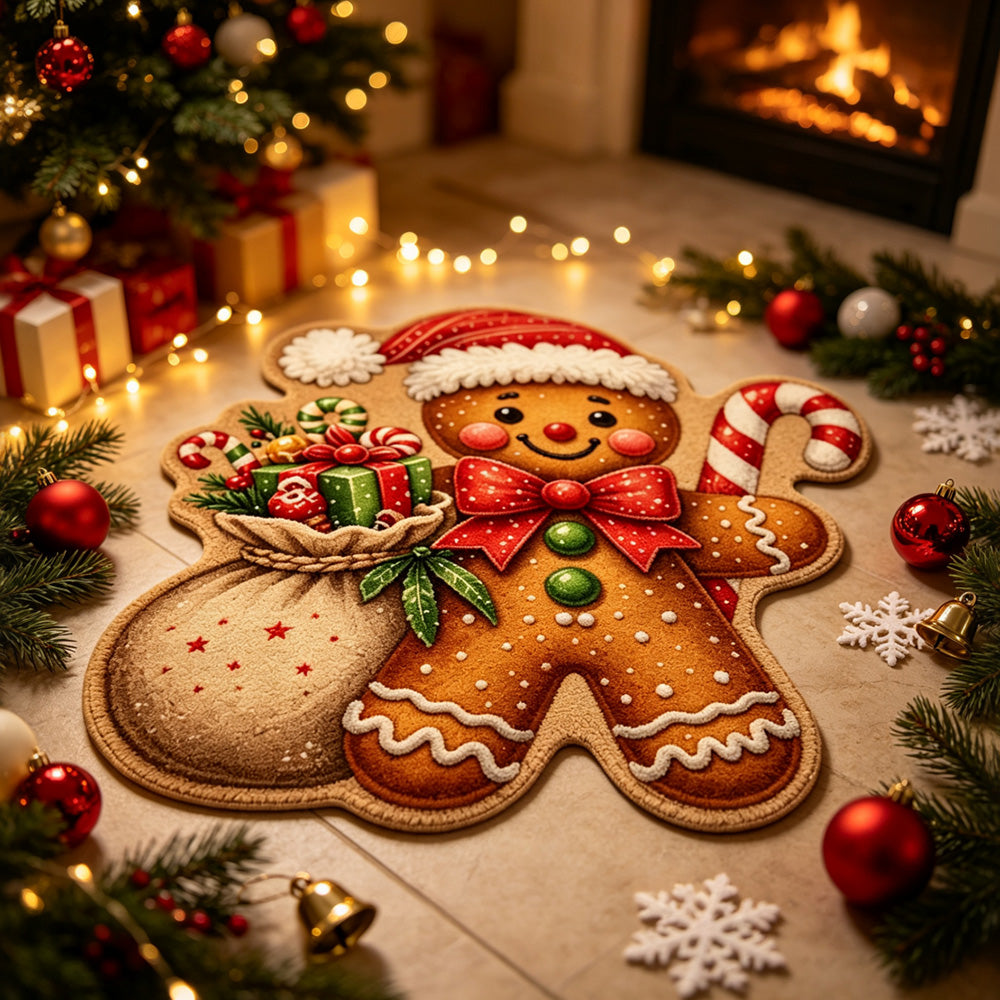 Soft Christmas Velvet Floor Mat-Style 1
