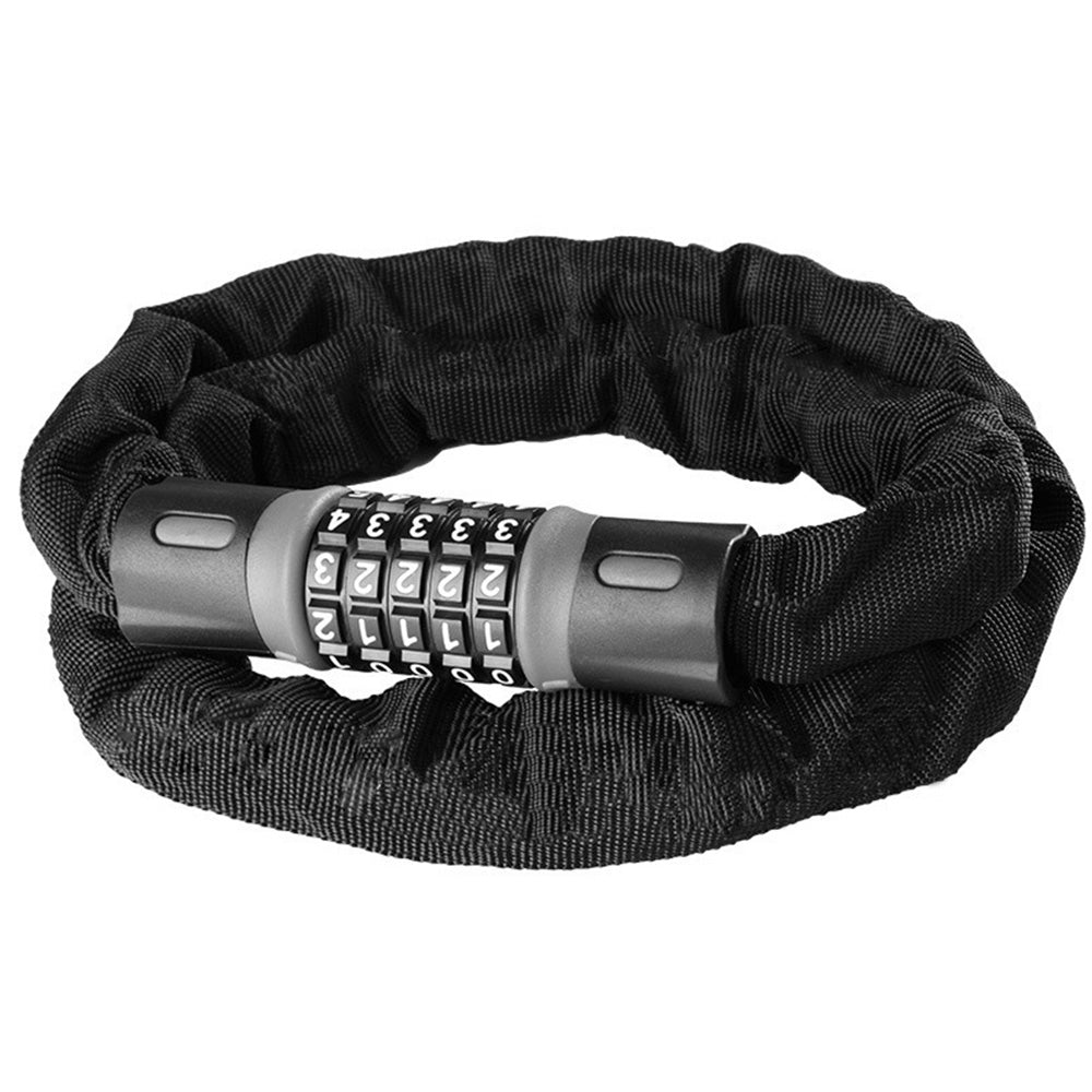 5-Digit Combination Bike Chain Lock Heavy Duty Keyless Anti-Theft Bicycle Lock