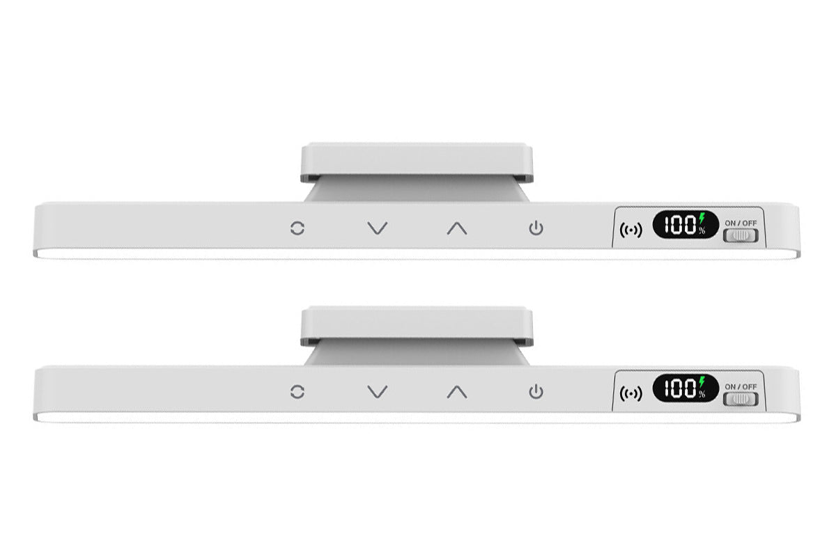 Magnetic Rechargeable LED Light Bar with 5 Colors Touch and Remote Control Battery Display