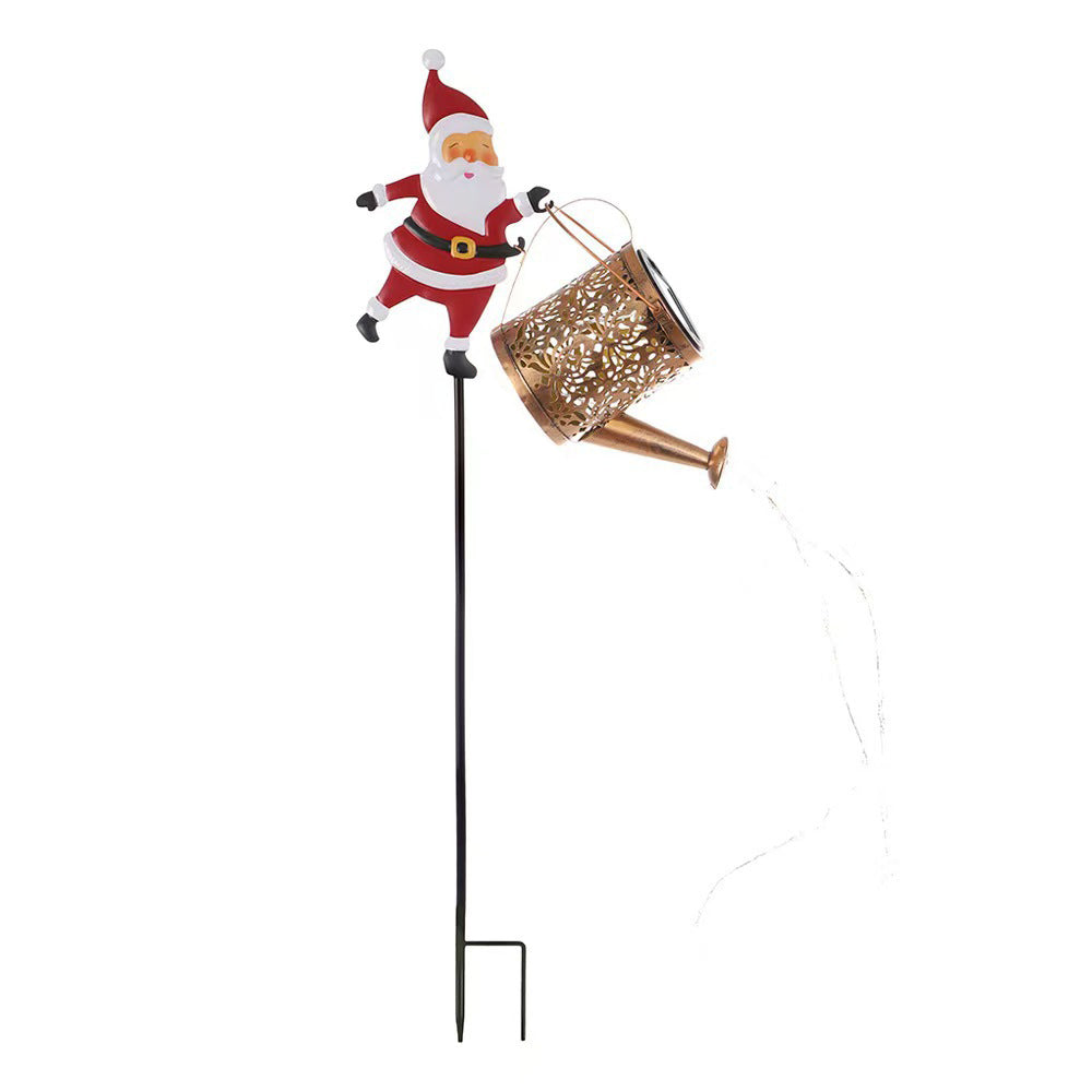 Solar Santa Claus Garden Stake Light Outdoor Christmas Yard Decoration LED