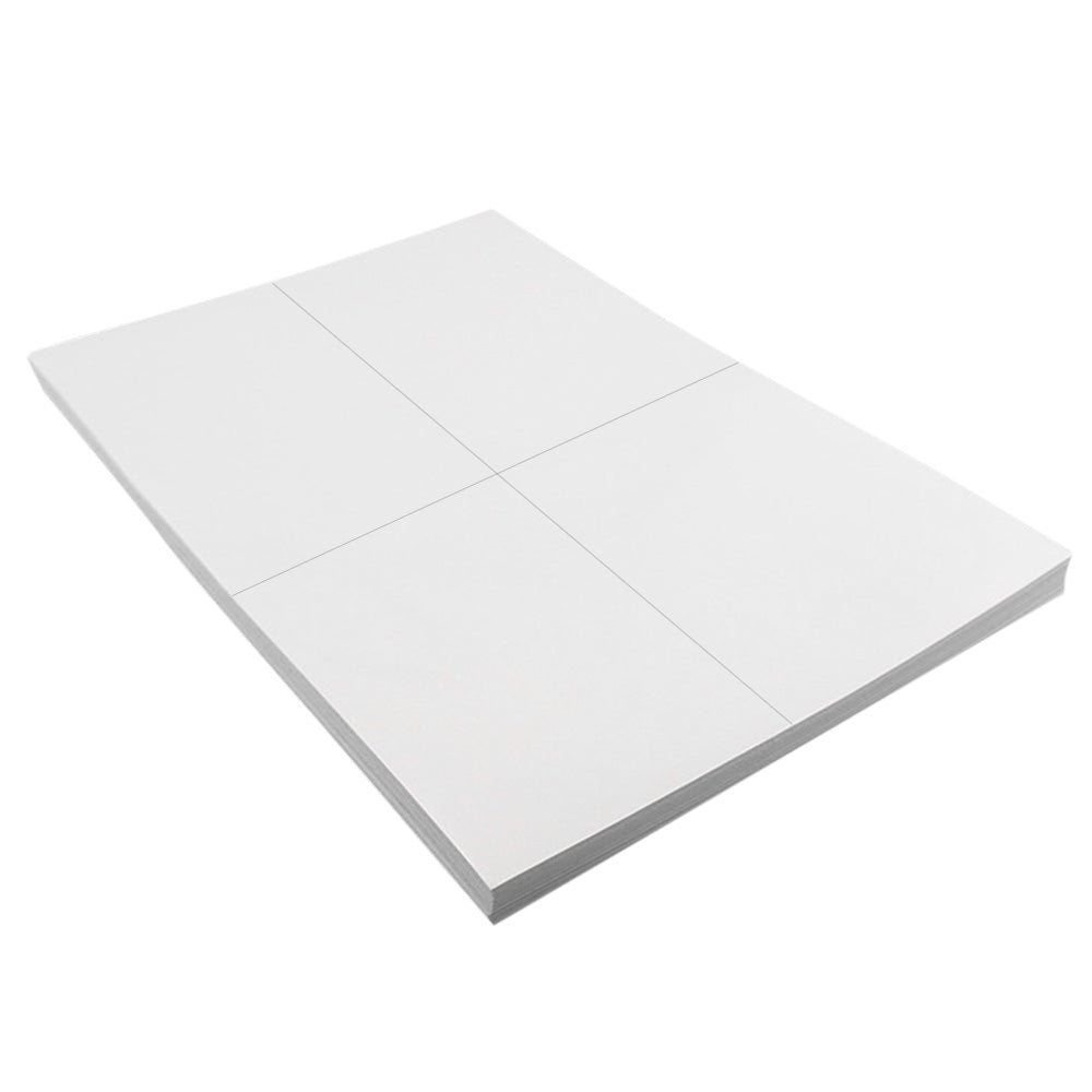 100 Sheets A4 Matte Self Adhesive Label Paper for Inkjet Laser Printers
