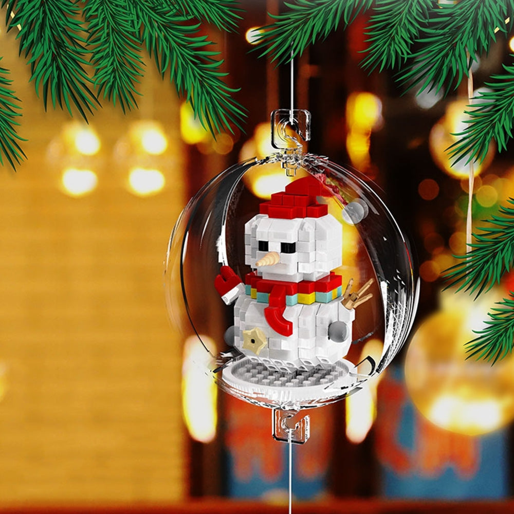 Christmas Tree Ornaments Building Blocks Christmas Santa Nutcracker Xmas Ornament