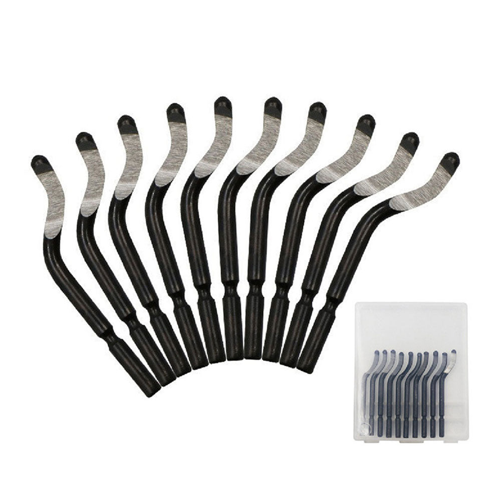 2Pcs Pocket Deburring Tool 365 Degree Swivel Head with Replacement Blades Tools for Bosch