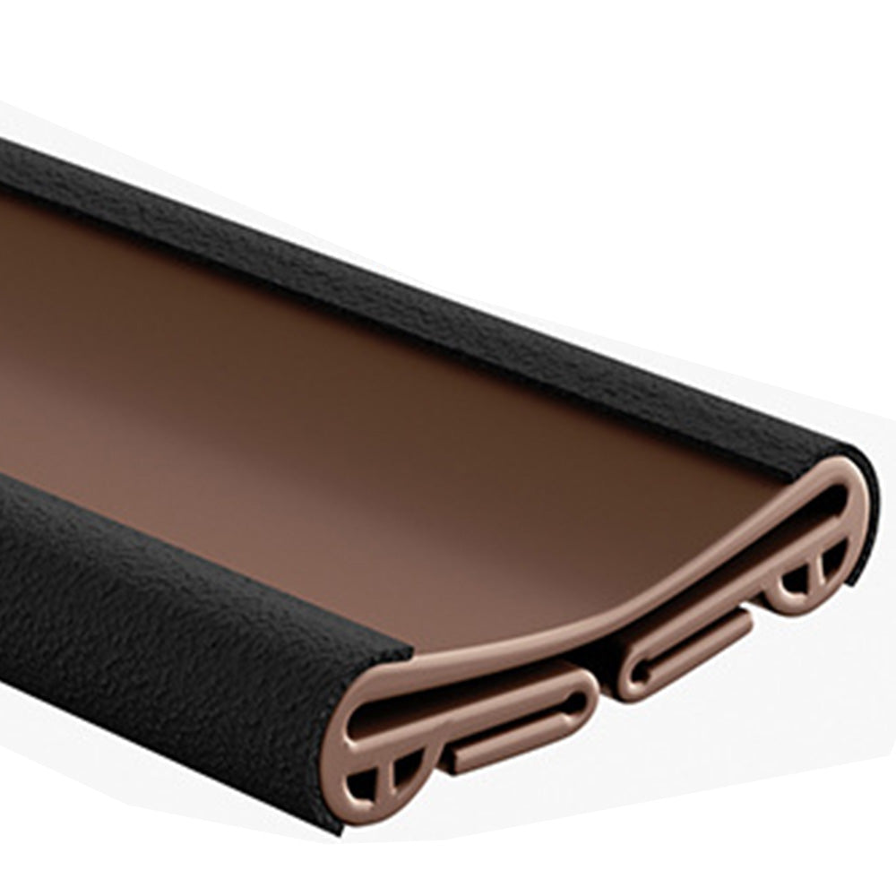 93cm Door Bottom Seal Strip Sound Reducing Felt Light Blocking for Door-Brown