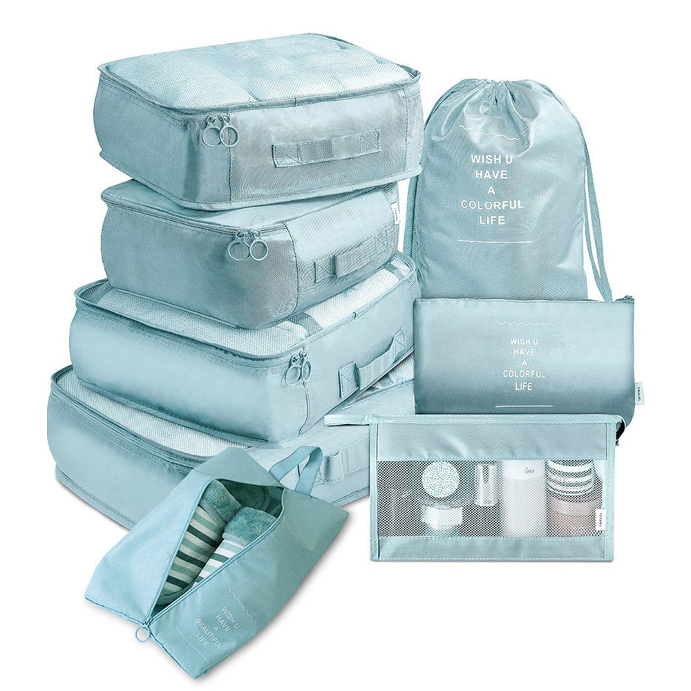 8Pcs Travel Luggage Packing Cubes Organizers Set