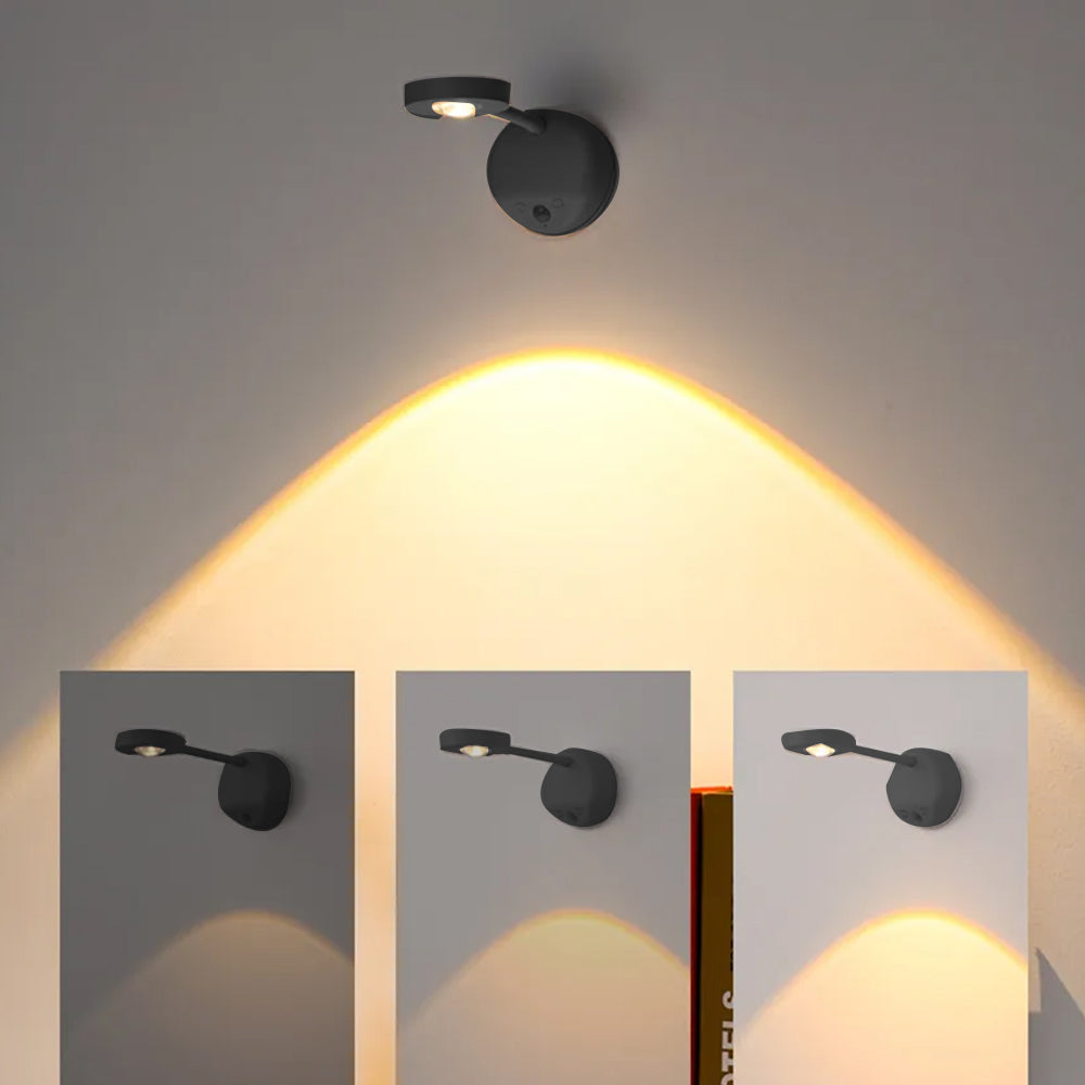Wireless LED Sensor Wall Sconce USB Rechargeable Night Light