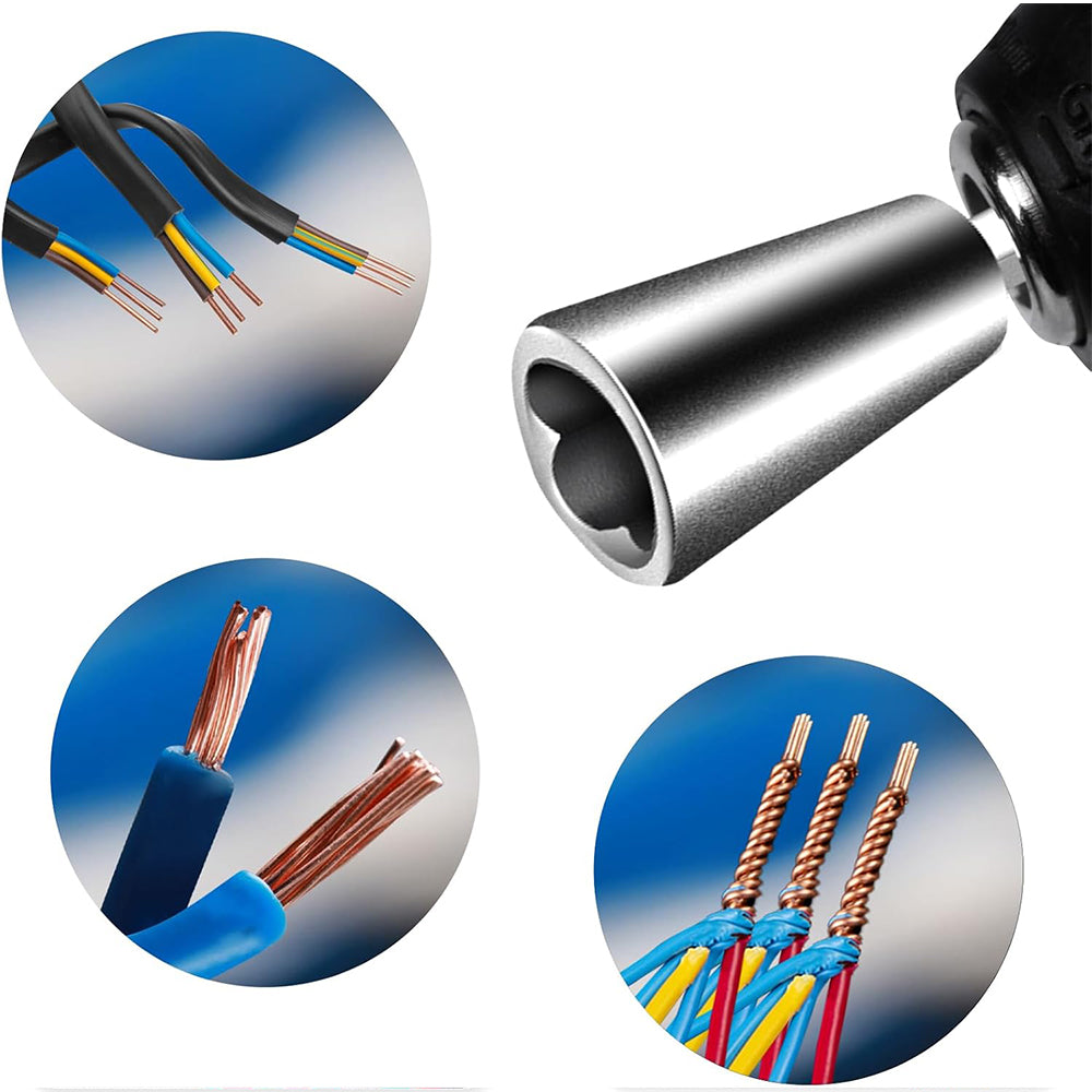 4Pcs Wire Twisting Nut Tool for Electric Drill