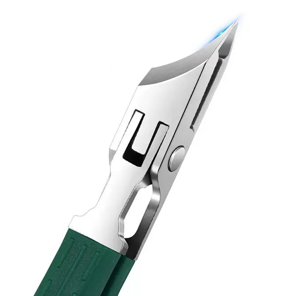 3 Piece Slanted Nail Clipper Set with File and Cleaner Tool