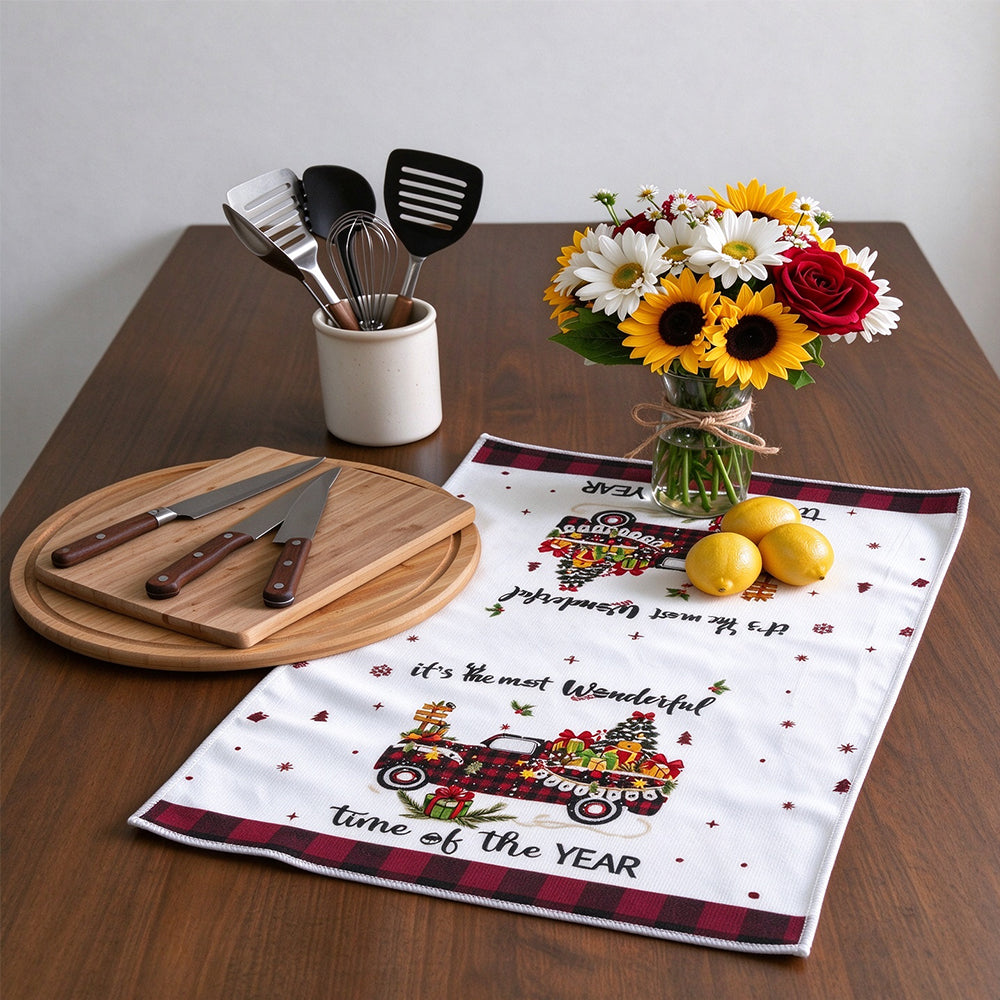 Microfibre Kitchen Tea Towels Dish Glass Cloths Towel