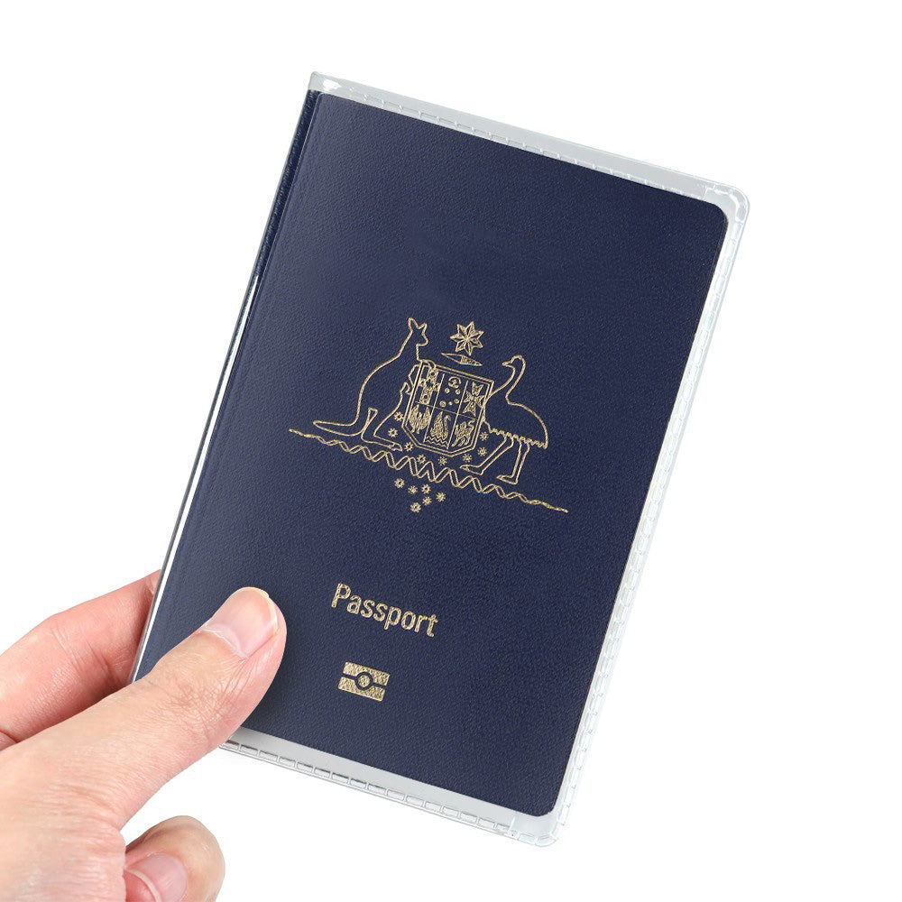 5 Pack Passport Cover Transparent Protector Case with Card Slots