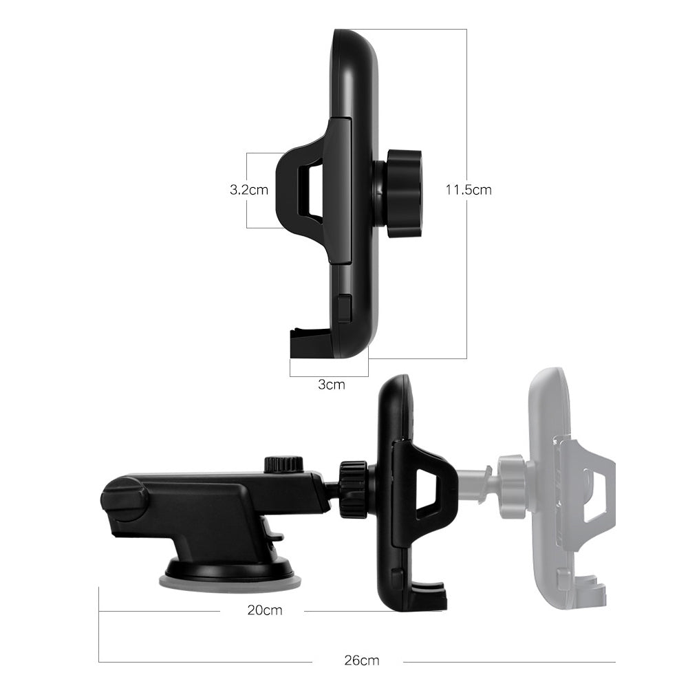 Universal Suction Cup Hands-Free Car Phone Holder