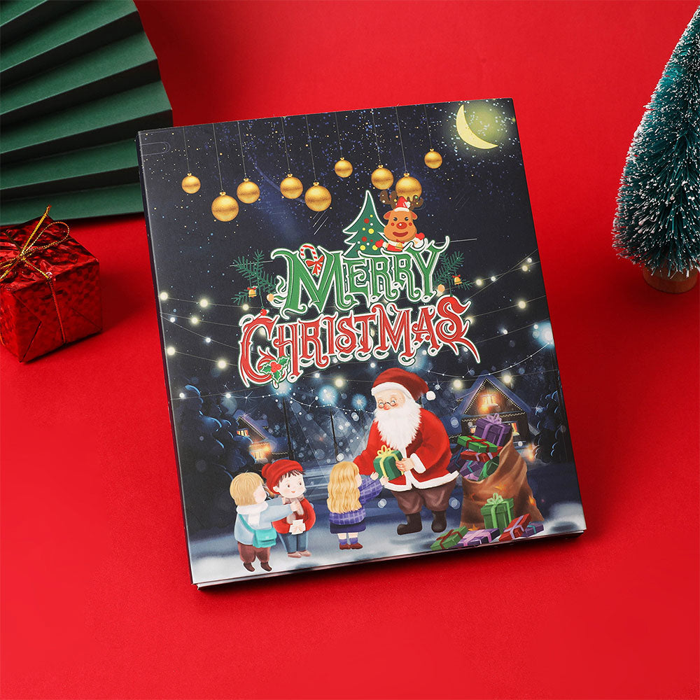 2 Sets Christmas Advent Calendar DIY Bracelet Charm 24 Days Countdown Calendar Box
