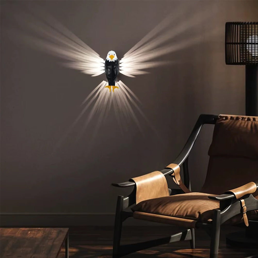 Bald Eagle Wall Light Wall Mounted Eagle Lamp Removable Charging Eagle Light