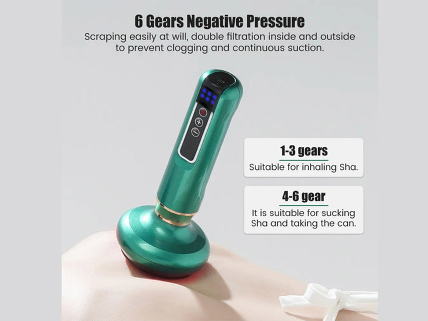 6/12 Levels Infrared Heat Gua Sha Massage 3 in 1 Smart Cupping Set