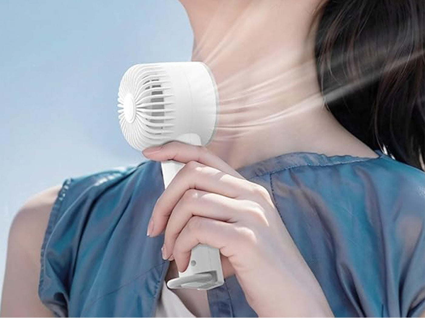 Handheld Fan 3-Windy Speed Adjustable USB Rechargeable Fan