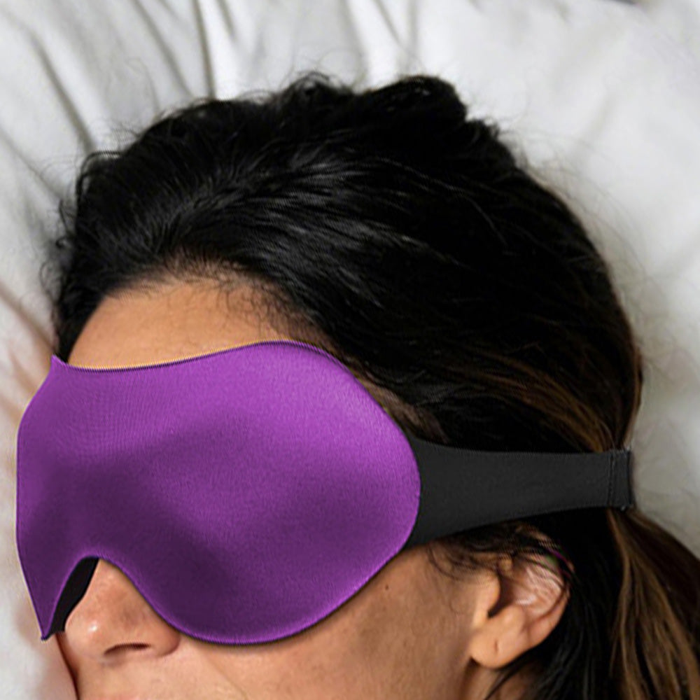 3D Full Blackout Sleep Mask Cooling Memory Foam Eye Mask Adjustable Headband