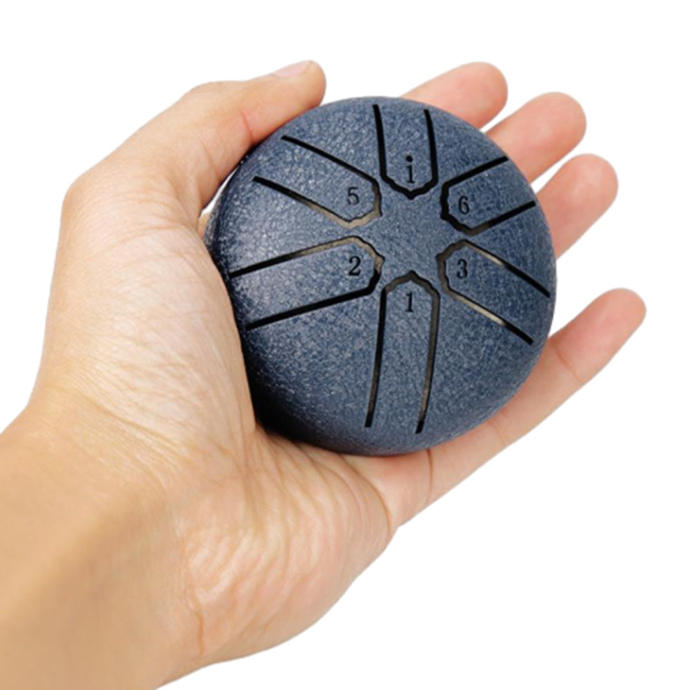 3 Inches 6 Notes Mini Steel Tongue Drum Rain Chime Instrument