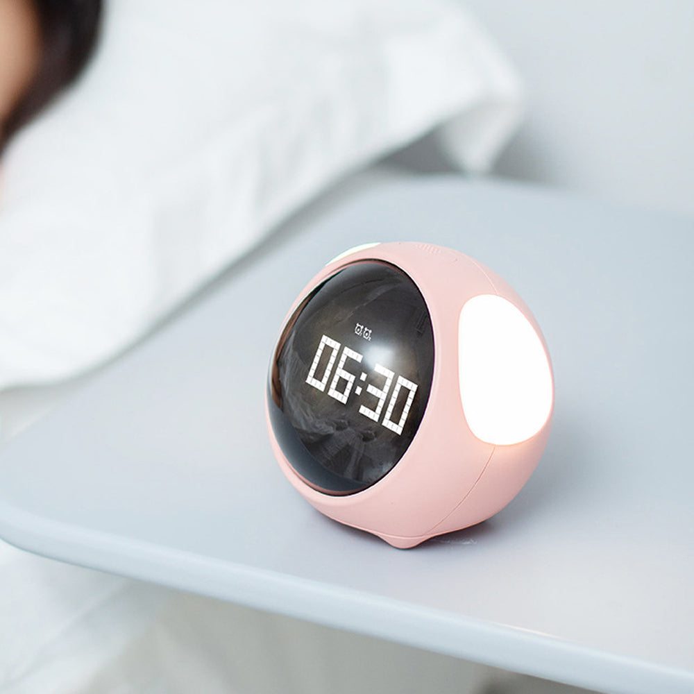 Adjustable Brightness Voice-Activated Temperature Detection Wake-up Alarm Clock