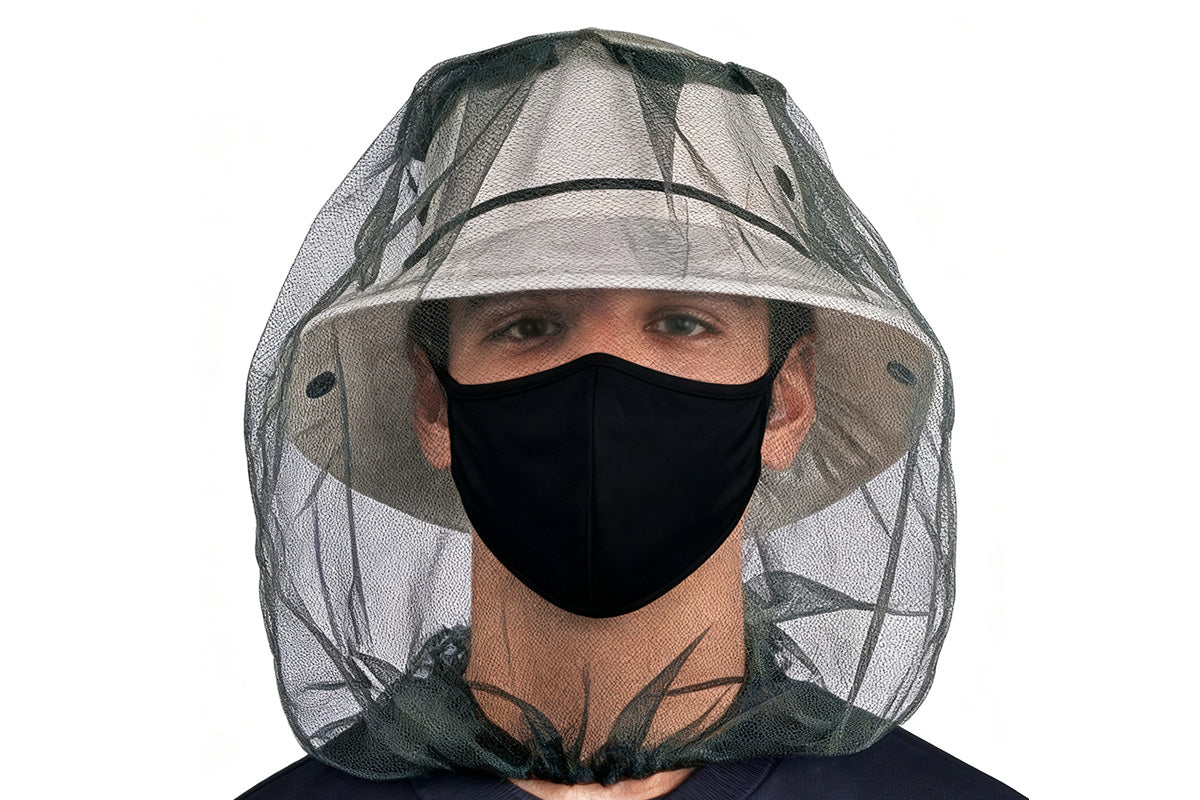 5Pcs Mosquito Head Net Bug Net Hat for Camping Hiking Fishing Gardening