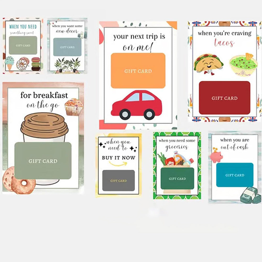 Christmas Gift Card Book 38 Pages Spiral Bound Holder Holiday Keepsake