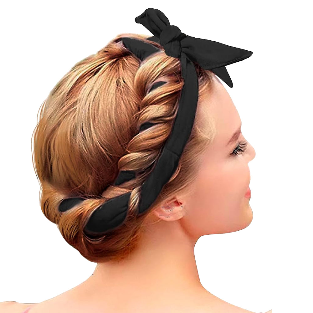 1.6 Meters Heatless Small Curling Rod Headband