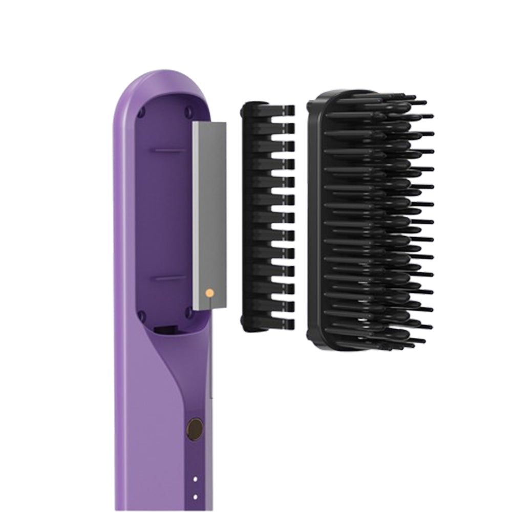 Portable Cordless Negative Ion Heating Hair Straightening Brush