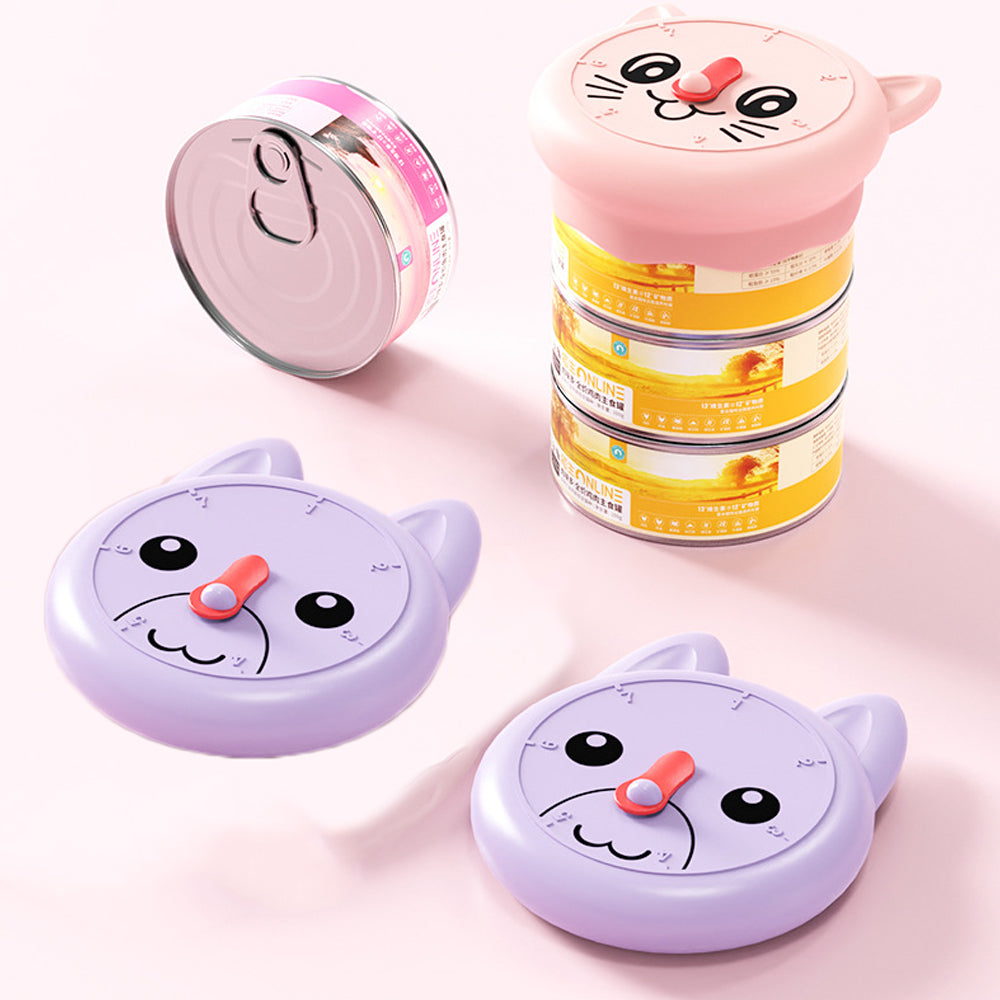 Silicone Can Lids Set for Pet Food 5 Pack