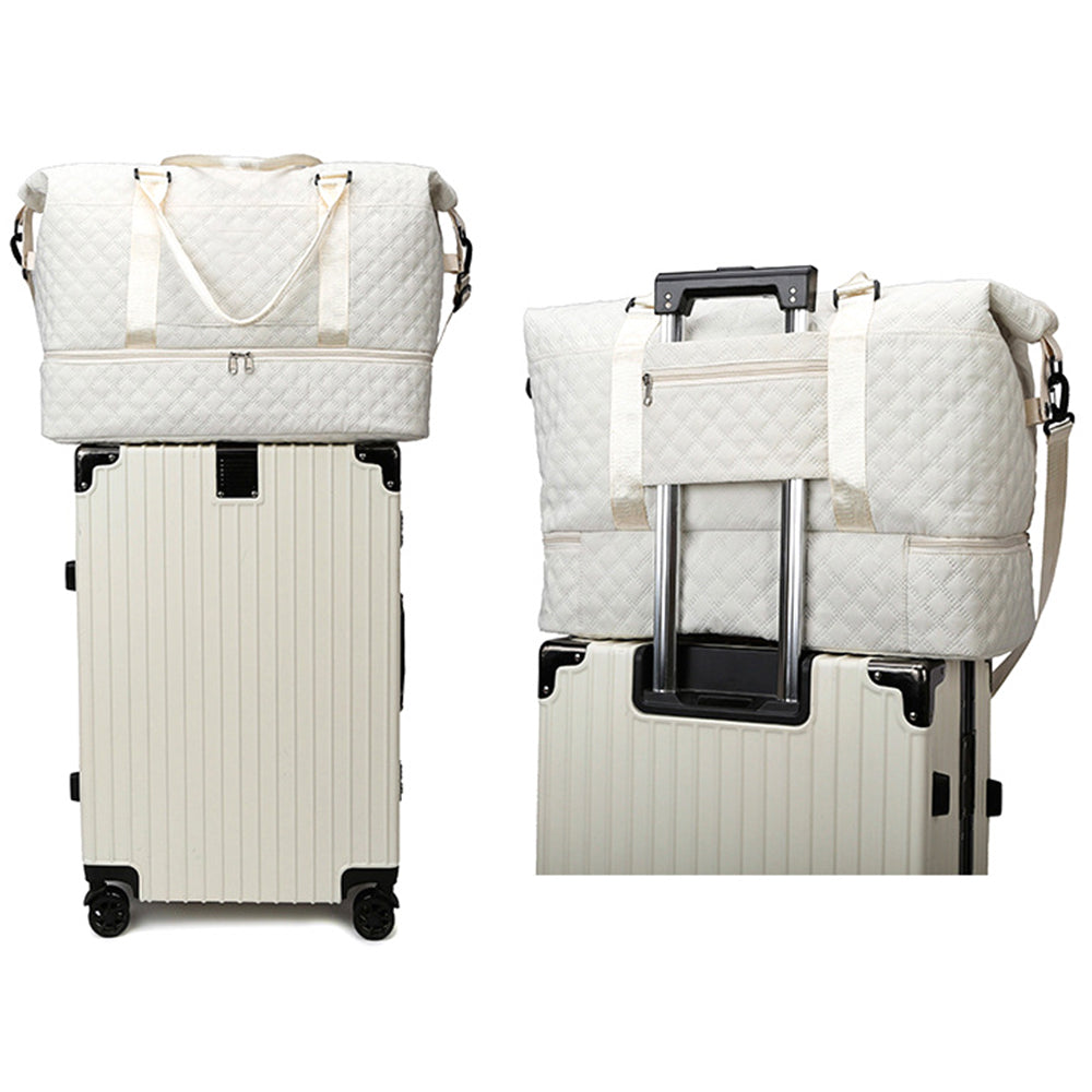 Travel Duffel Bag with Shoe Compartment