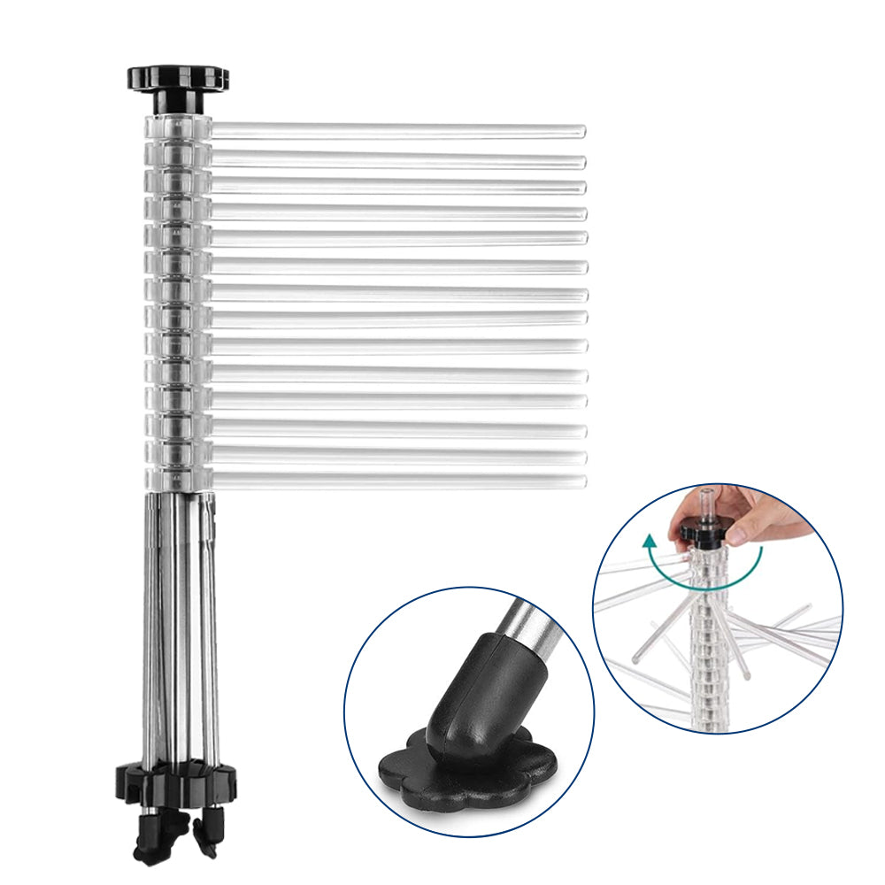 Manual Rotating Collapsible Noodle Drying Rack