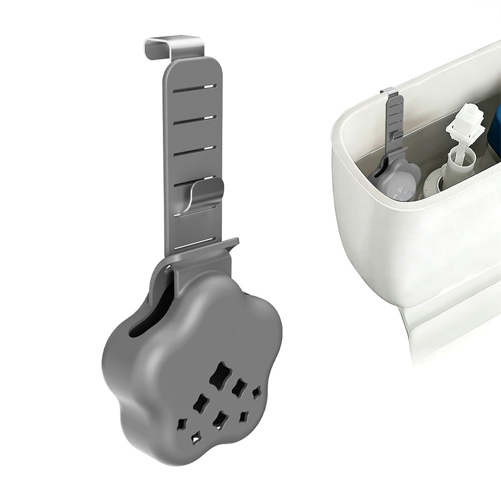 Adjustable Silicone Metal Toilet Tank Cleaning Tablet Hanging Holder