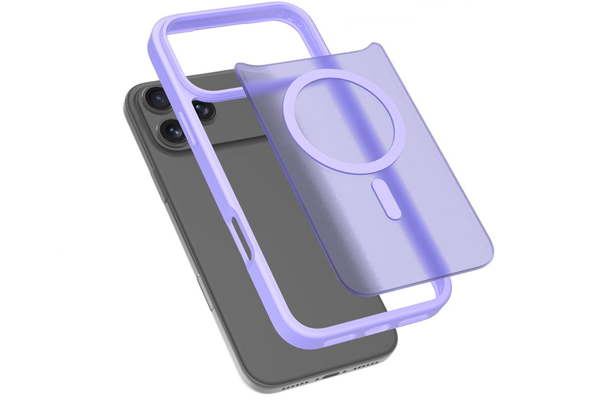 Magnetic MagSafe Phone Case for iPhone 17 Pro Max 17Air Shockproof Matte Protective Cover-Purple