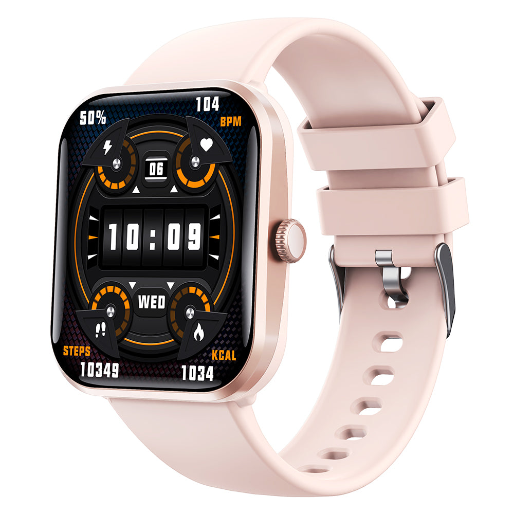 Water-Resistant Bluetooth Smart Watch for Android iOS with Silicone Watch Strap