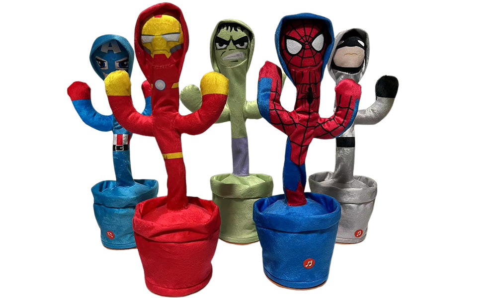 Dancing Superhero Inspired Cactus Plush Toy