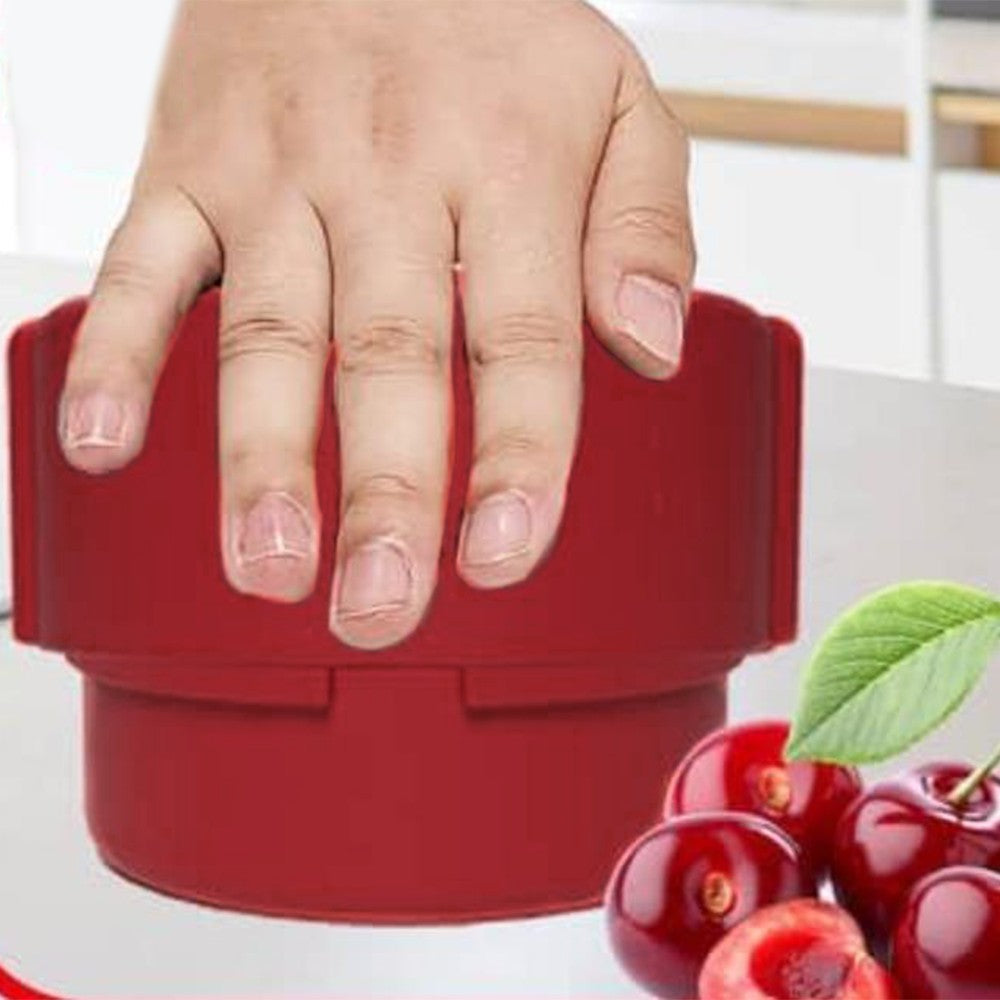2Pcs Portable Cherry Pitter Corer Tool Labor-Saving Push Down Multiple Cherries Seed Remover