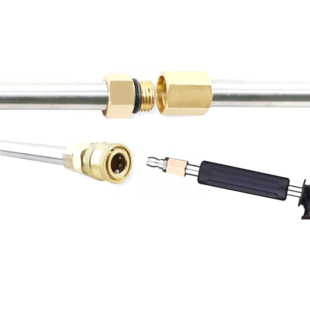 10Pcs Set 1/4 Inch Quick Connect 4000 PSI Pressure Washer Extension Wand
