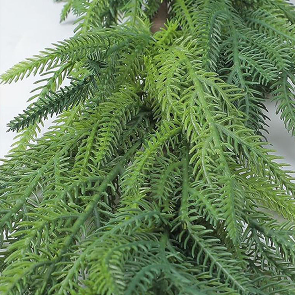 Christmas Norfolk Pine Garland Greenery Garland for Home Decor Fireplace