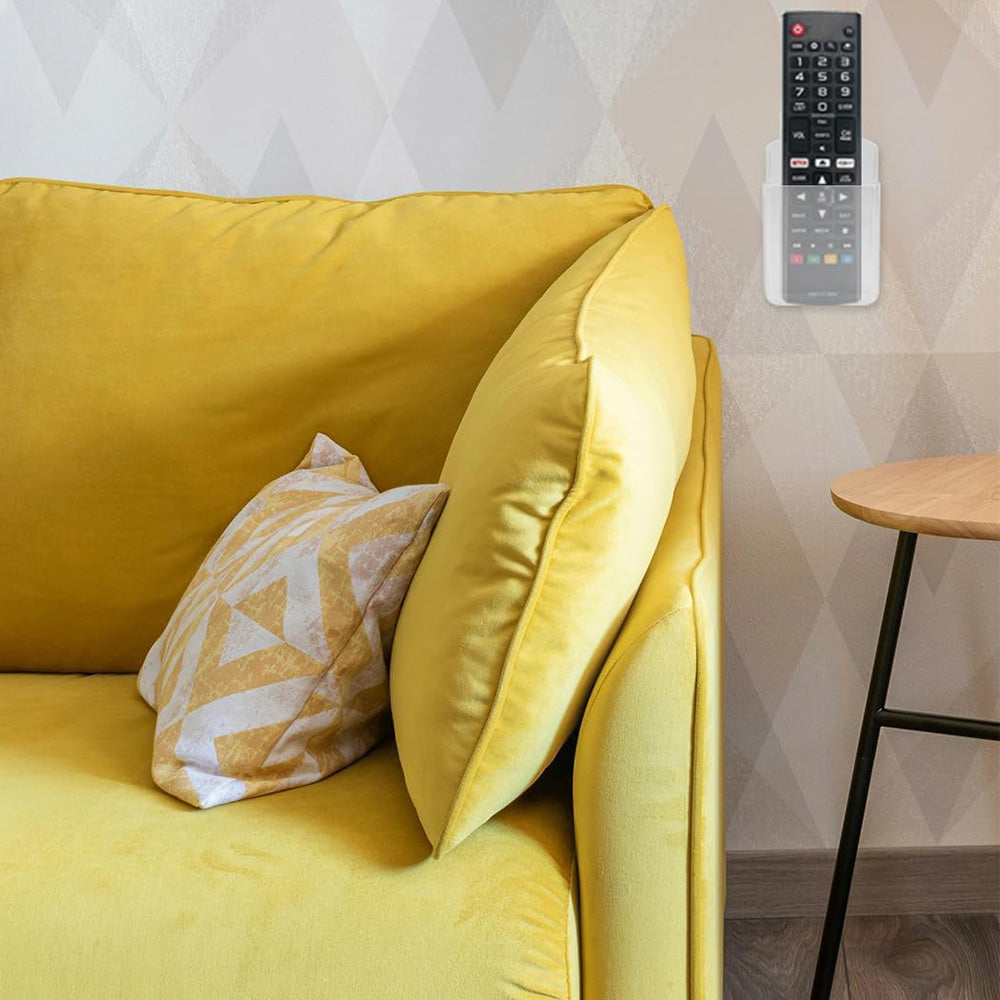 Two Piece Wall Mounted Remote Holder Set