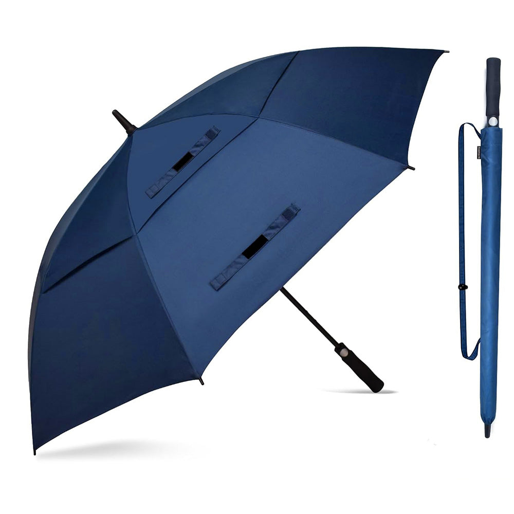 Extra Large Auto Open Double-Layer Golf Umbrella Windproof 30-Inch