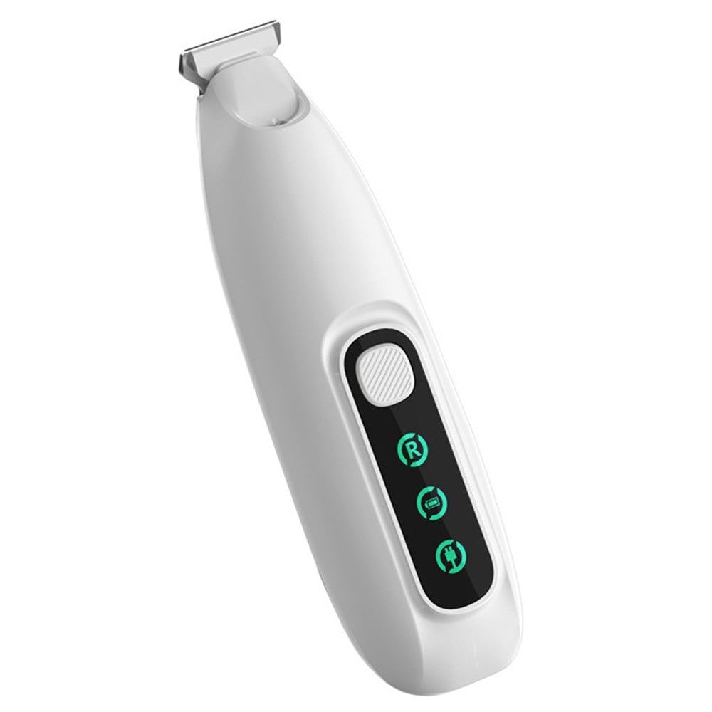 Pet Electric Paw Hair Trimmer with 18mm Ceramic Blade and LED Light