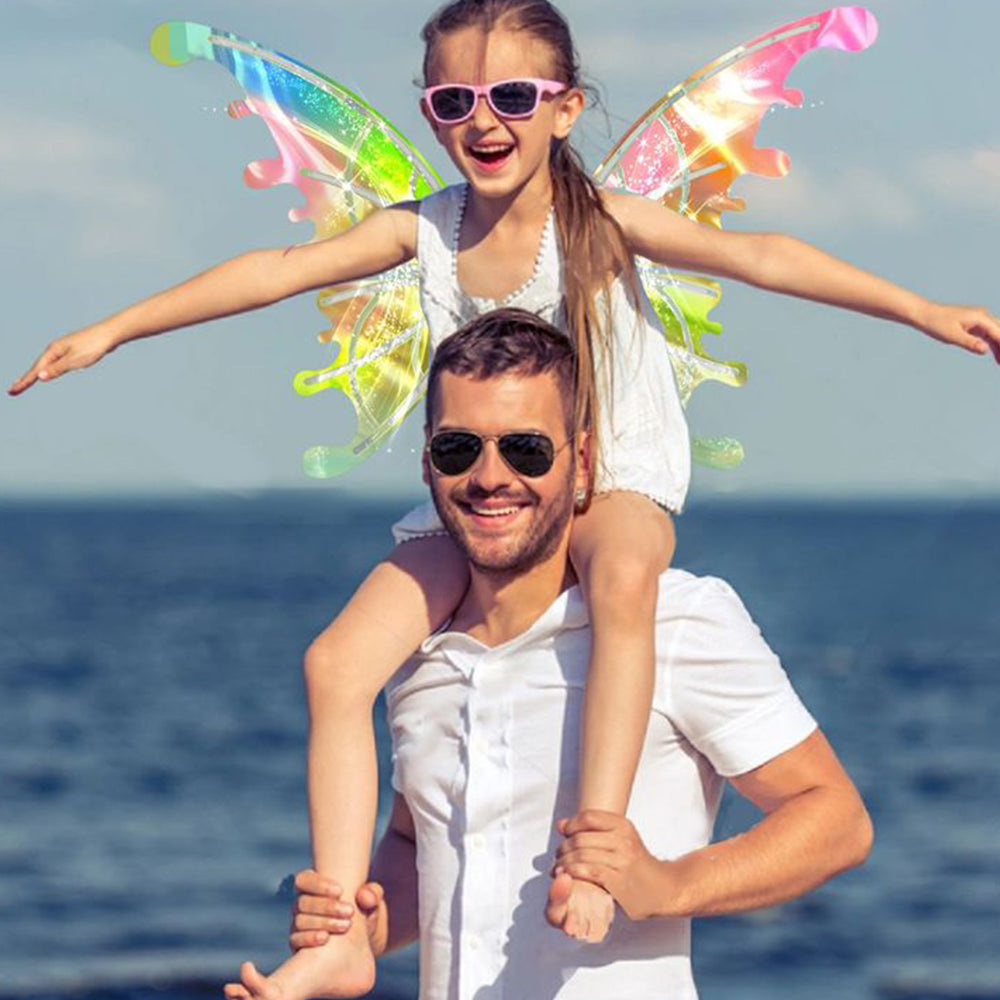 LED Electric Butterfly Wings Light Up Moving Butterfly Wings with LED Lights and Music