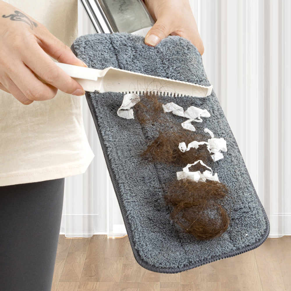 Wet Dry Floor Mop with 3 Reusable Microfiber Pads and Spray Bottle
