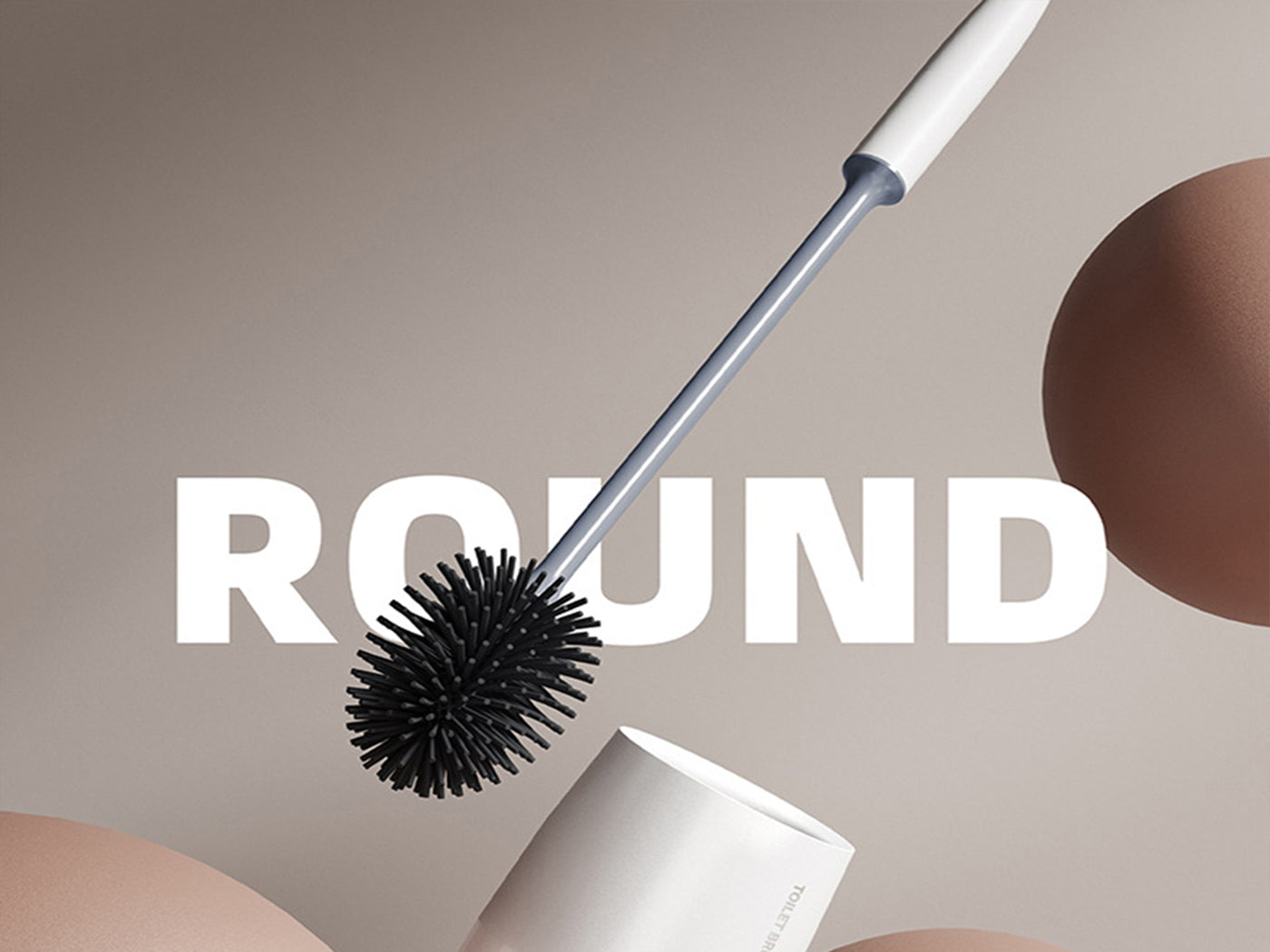 Toilet Brush with Quick Drying Holder