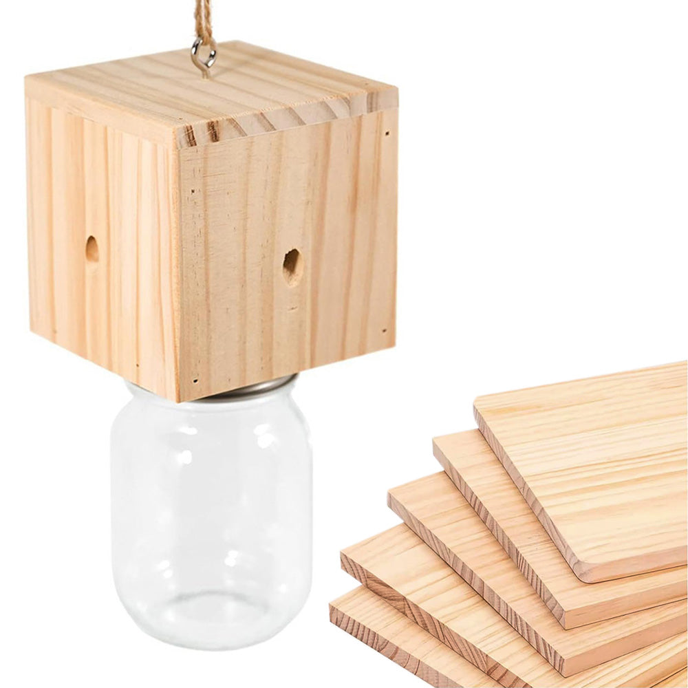 Wood Carpenter Bee Trap For Outside Cube Style Nature Hanging Carpenter Bee Traps