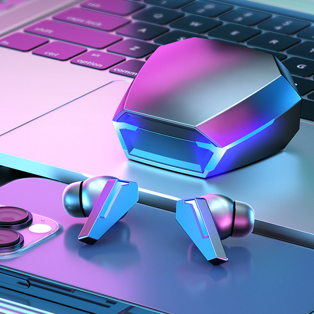Wireless Bluetooth Gaming Earphones In-Ear Headsets with Breathing Light