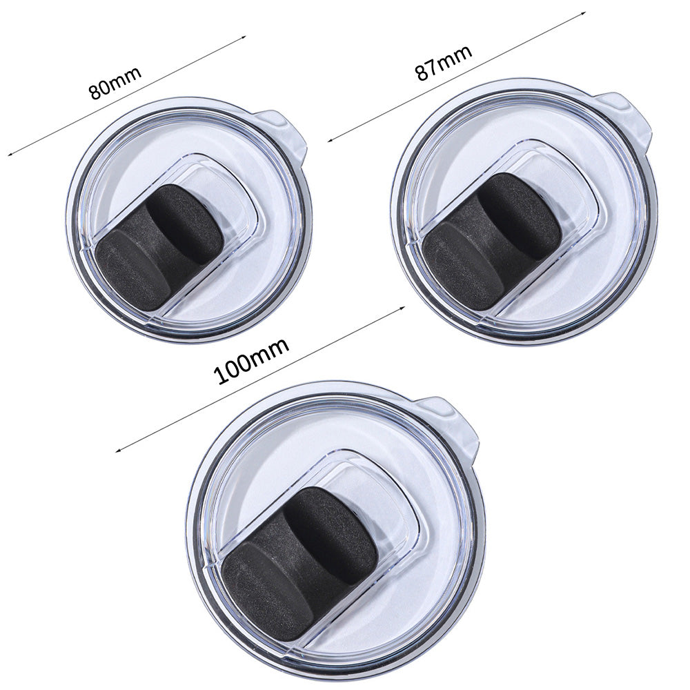 2 PCS Replacement Lids for Tumbler Transparent Cup Lids for Coffee Mug Travel Cup