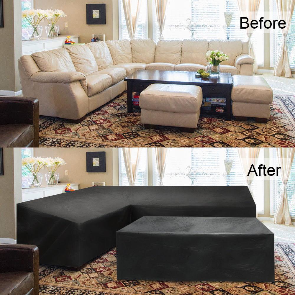 Waterproof L-Shape Outdoor Furniture Cover Waterproof Outdoor Sectional Cover