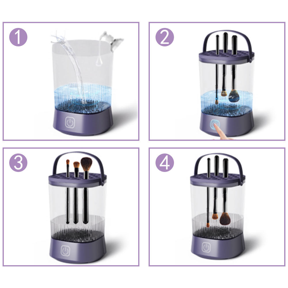 Water-Resistant Electric Makeup Brush Cleaner Automatic Brush Cleaner Dryer Tool